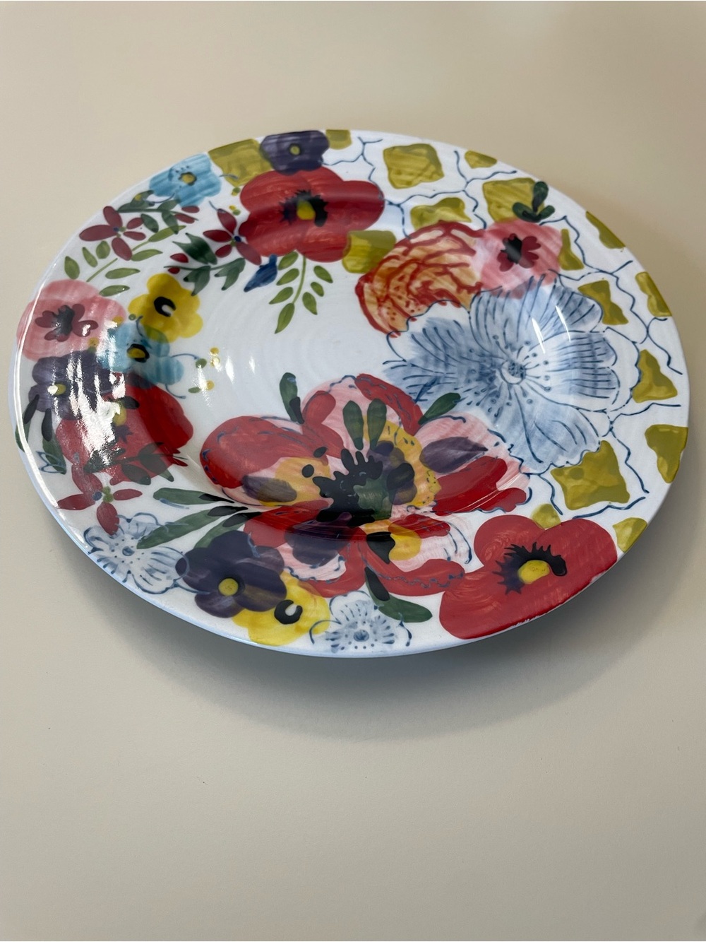 ANTHROPOLOGIE Estudio Flores Sissinghurst Castle 8.25”D Salad Plate - Picture 3 of 5